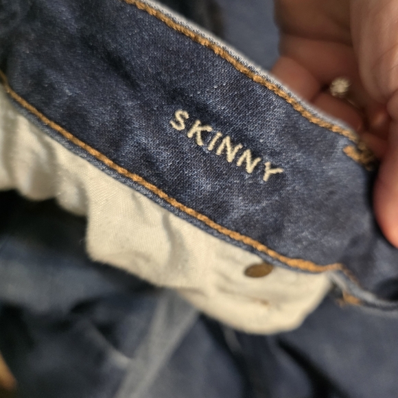 American Eagle Outfitters Dark Blue Skinny Jeans 14 Regular - Picture 6 of 6